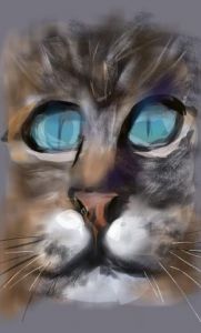 Voir le détail de cette oeuvre: Les yeux du chat... 