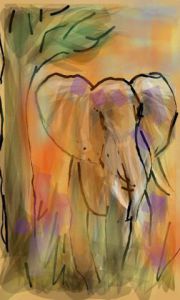 Voir le détail de cette oeuvre: Un éléphant...