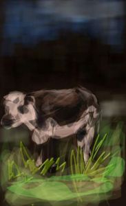 Voir le détail de cette oeuvre: La vache normande... 